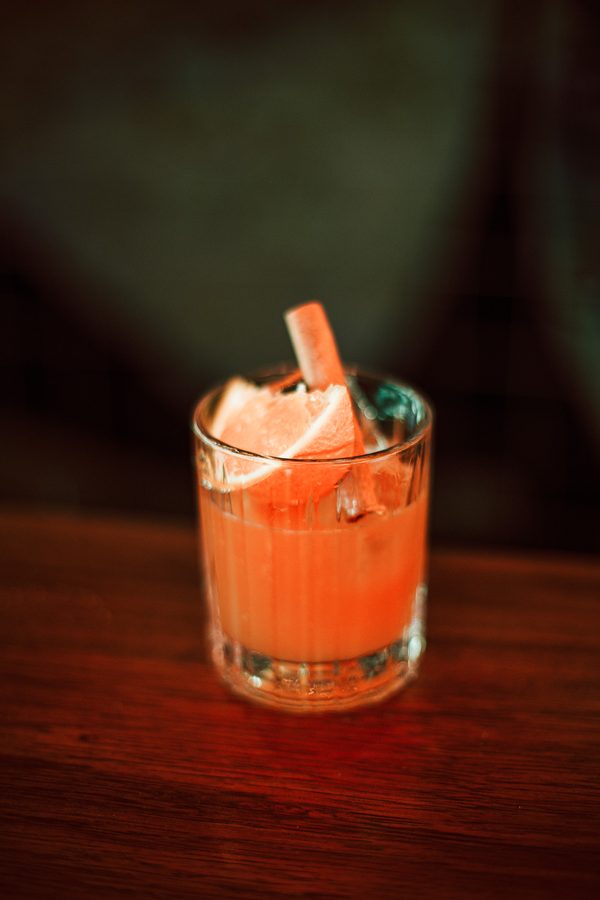 Cocktail Peachy com pêssego, bar Lago Lisboa